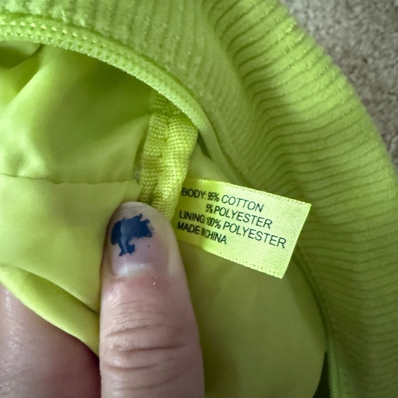 Sephora Lime Green Corduroy Pouch - Picture 3 of 6